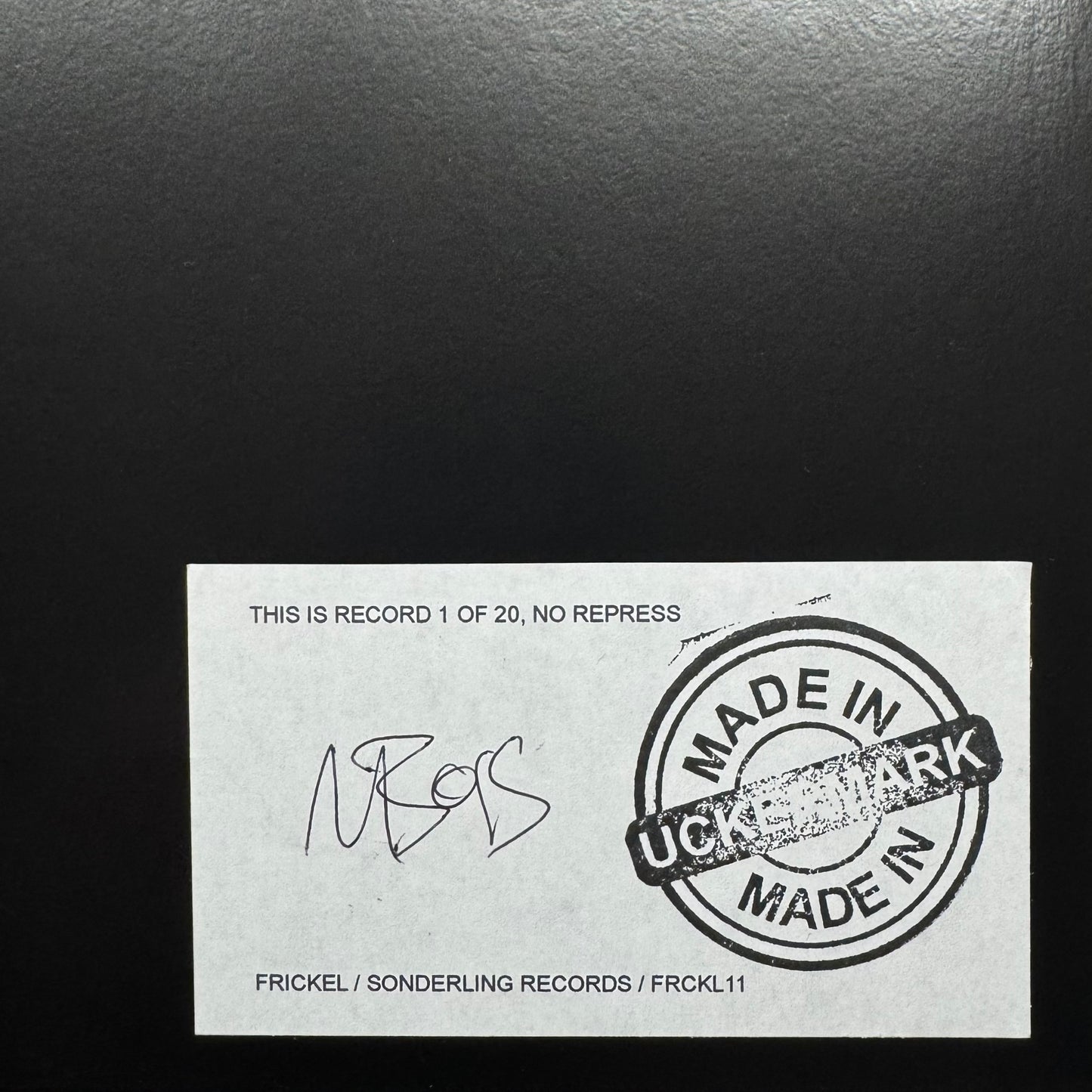 Marek Bois "YEAH! TECHNO" (FRCKL11), 20 copies, no repress