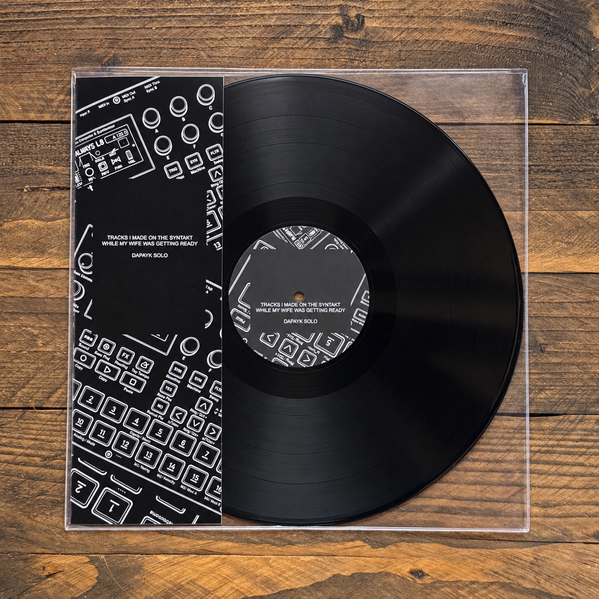 Dapayk Solo "Tracks I made on the Syntakt while my wife was getting ready", black 12" (RRYTUS17)
