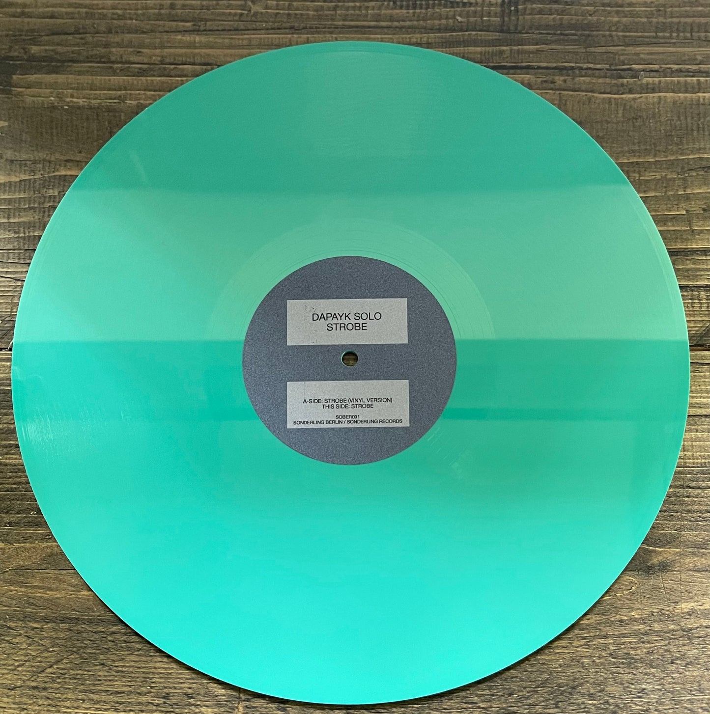 Dapayk Solo "Strobe" limited, turquoise green 12", only 20copies, no repress