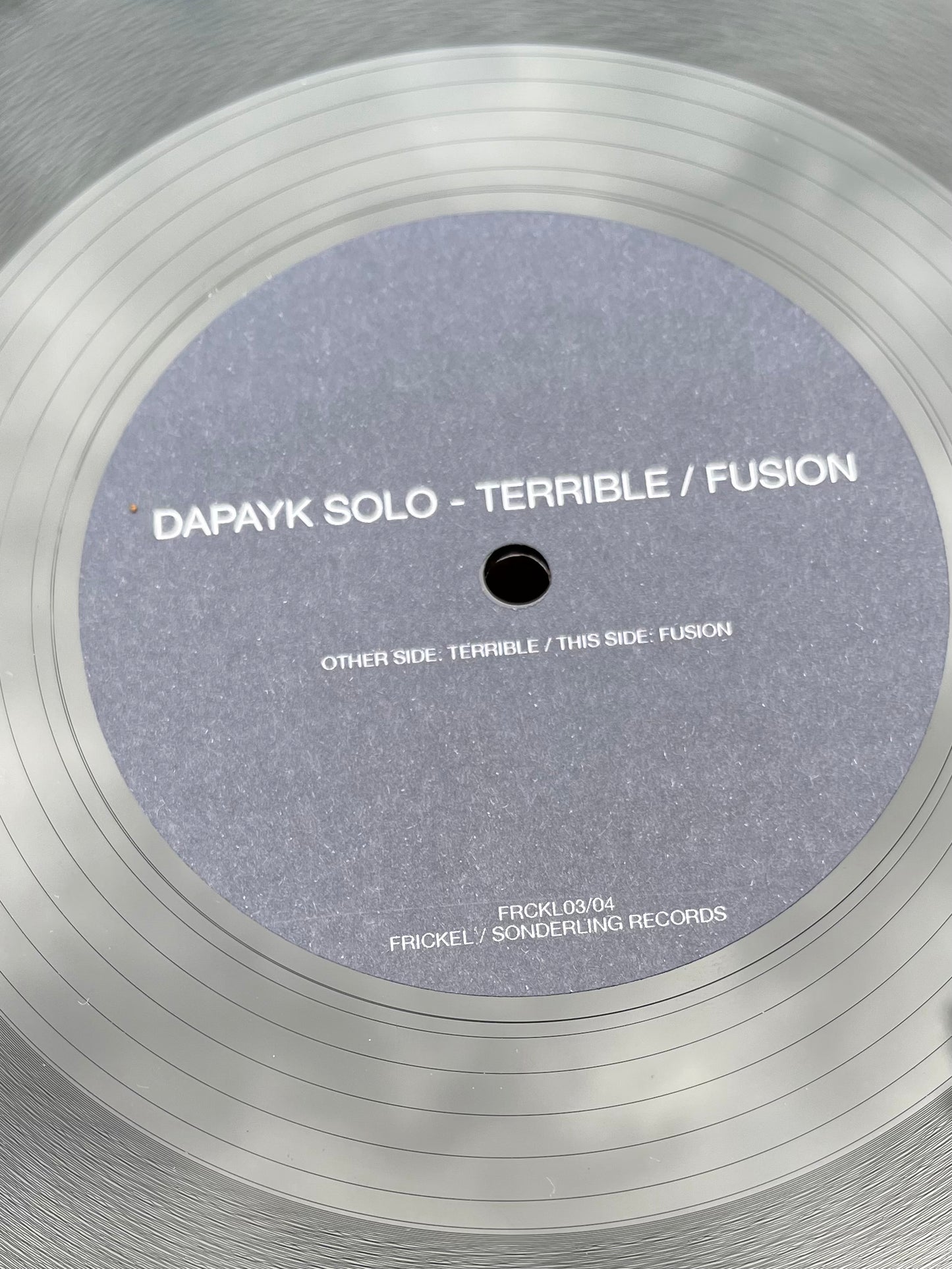 Dapayk Solo "Terrible / Fusion" (FRCKL03/04) Limited 12" Vinyl, 25 copies, no repress