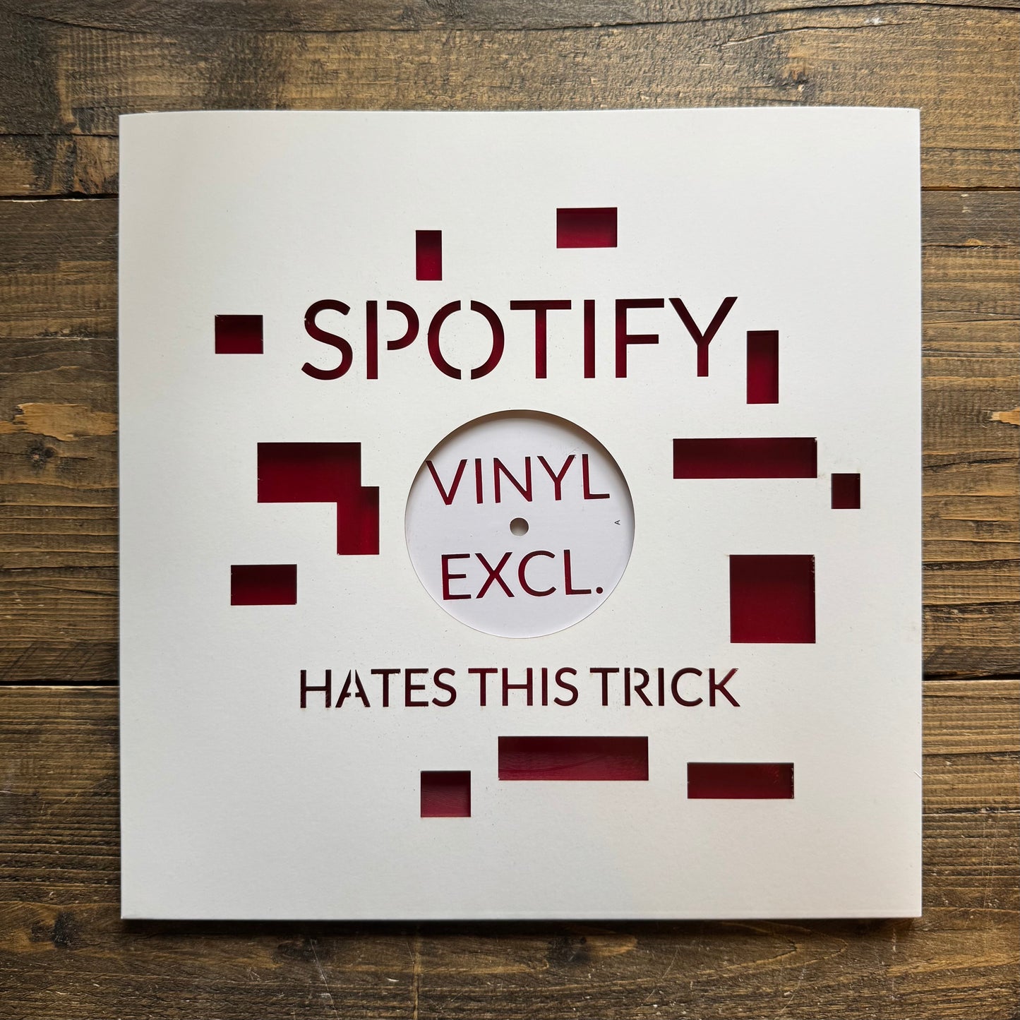 (Frickel12) Spotify hates this trick (vinyl only) Limited to 20 copies