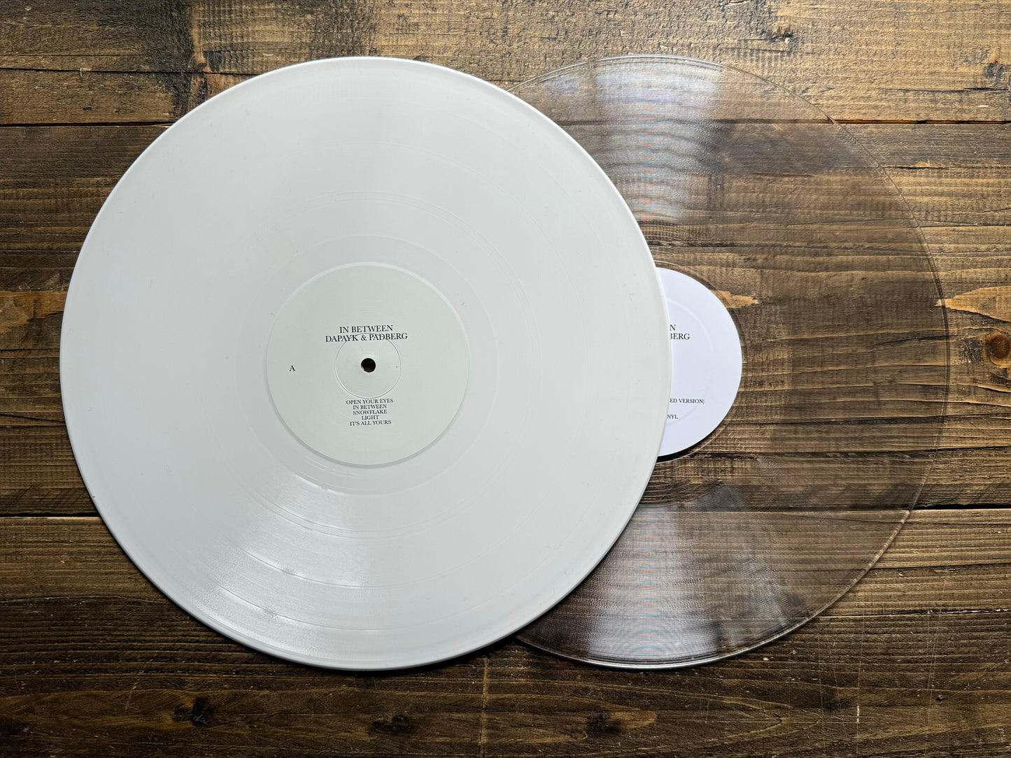 Dapayk & Padberg "In Between" white + clear, 2x12" LP Special Edition (25copies only)