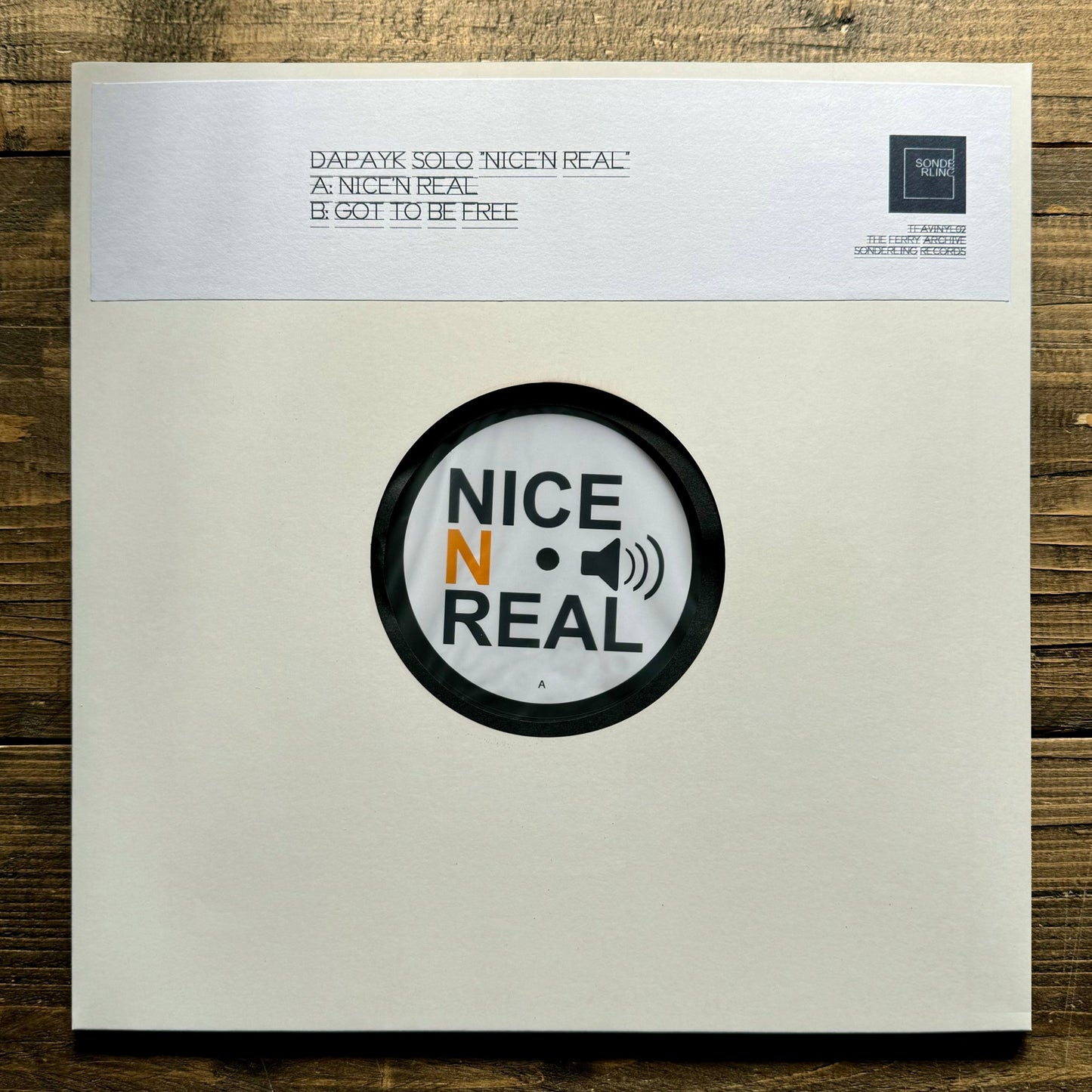 Dapayk Solo "Nice'N Real" (TFA02vinyl), 12", black Vinyl