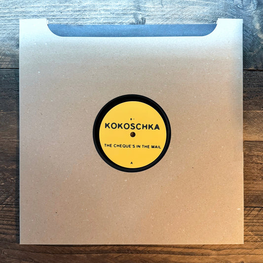 Kokoschka "The cheque's in the mail", black 12", (Kinc03)
