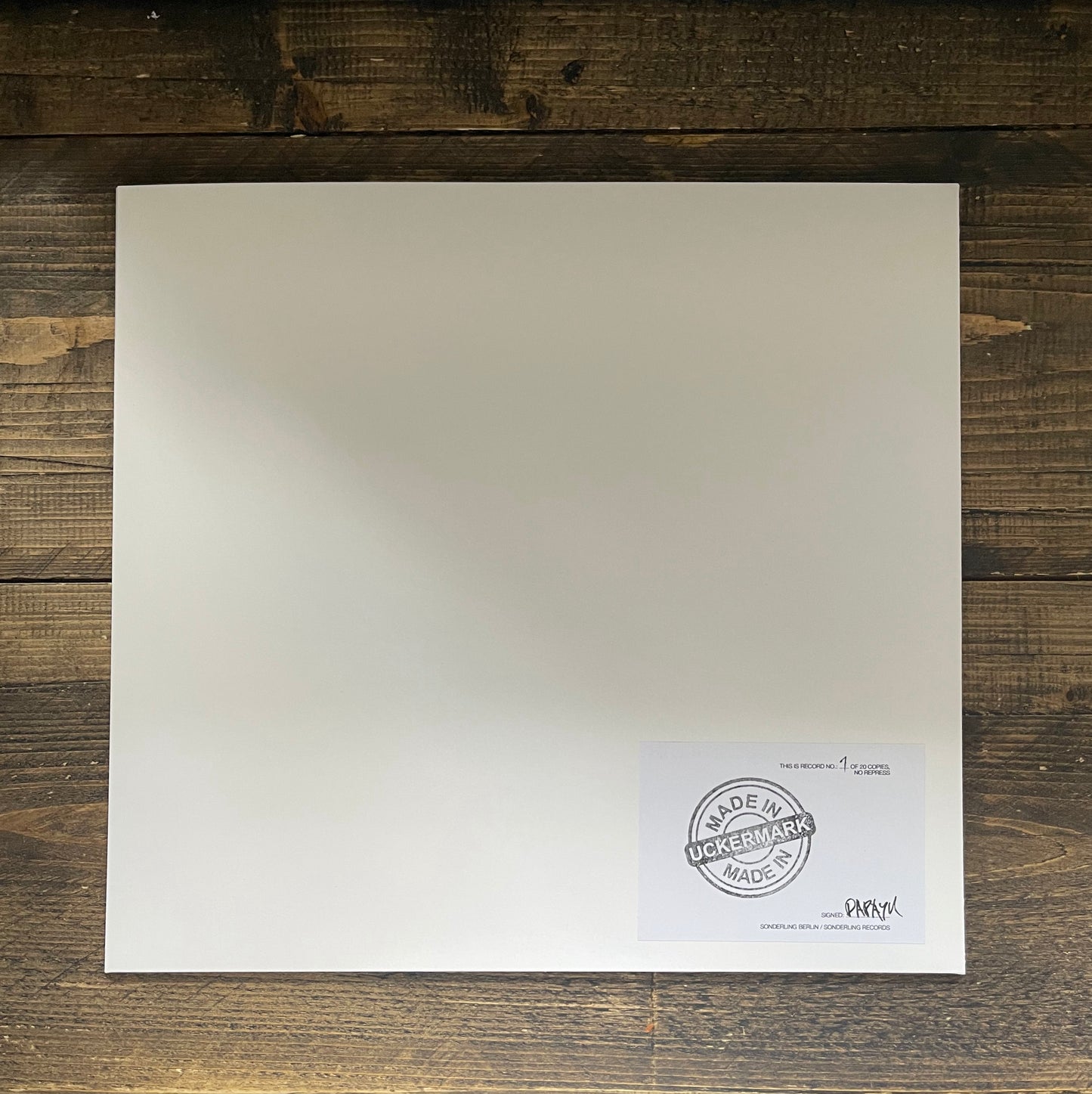 Dapayk Solo "Vibe Machine" (Sober049) white 12" vinyl, limited to 20copies, no repress