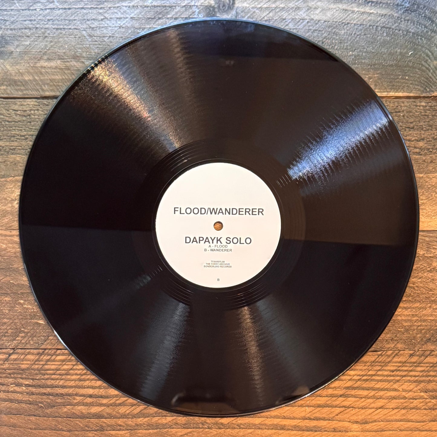 Dapayk Solo "Flood / Wanderer" (TFAvinyl08), black 12" vinyl