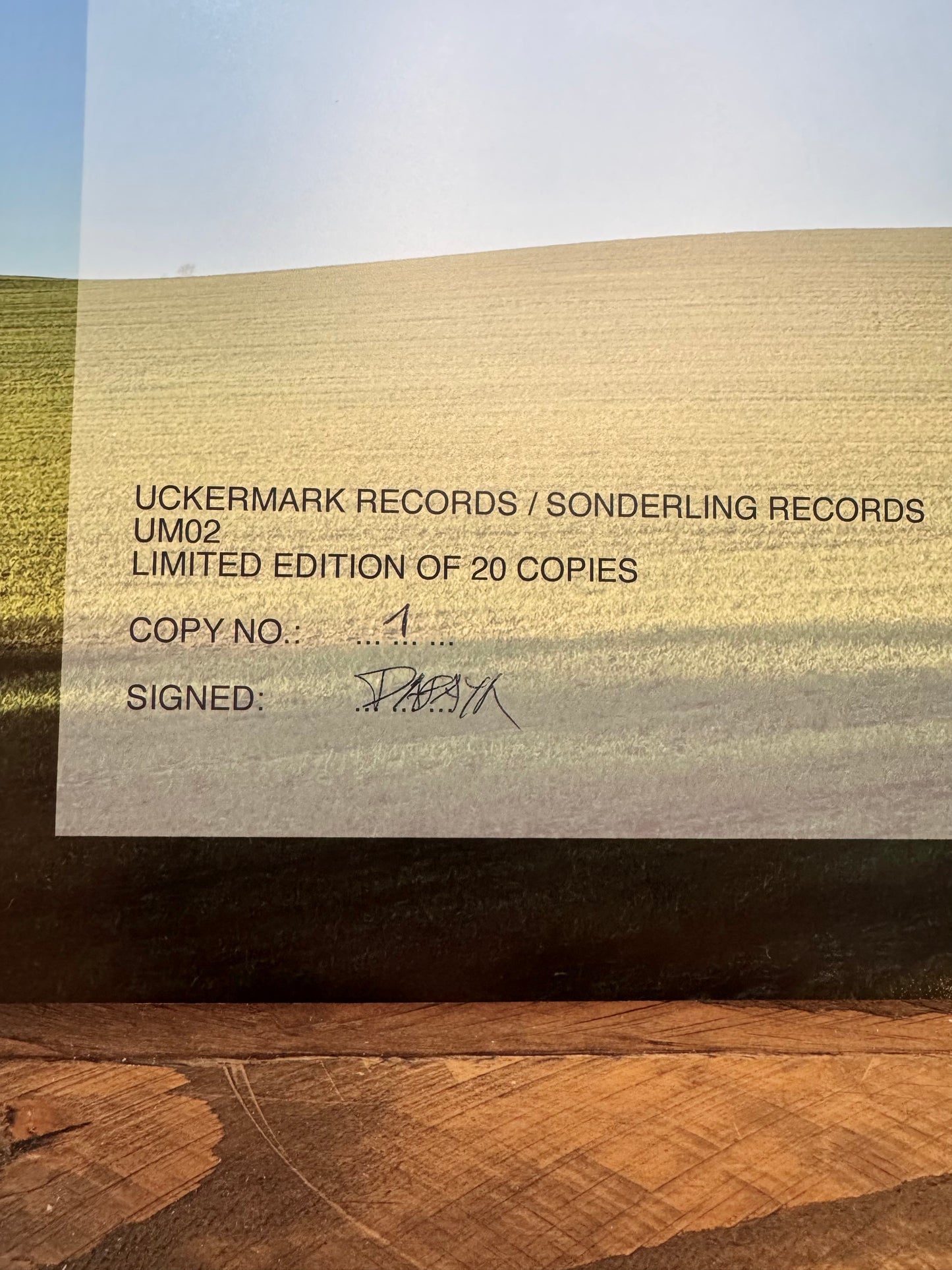 Dapayk Solo "Uberland" (UM02), blue vinyl, limited to 20 copies